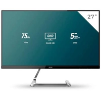 Monitor AOC Porsche Design 27 QHD, IPS, HDMI/DisplayPort, FreeSync Premium, Ajuste de Ângulo, Bordas