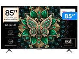 (Cliente Ouro)Smart TV 85 4K MiniLED 120Hz Google TV TCL