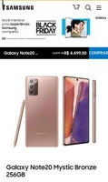 Galaxy Note20 Mystic Bronze 256GB | R$ 4499