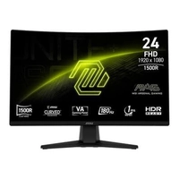 Monitor Curvo MSI 24 FHD 180Hz 4ms VA Preto