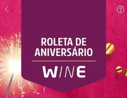 [APP] Roleta de Aniversário Wine - Jogou, Ganhou! - Cashback, Vinho, Cupom de Desconto e muito mais!