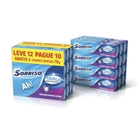 [R$2,16 cada] Kit 12 Creme Dental Sorriso 70g