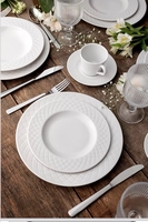 Kit 6 Pratos Rasos Ingrid Porcelana 27cm