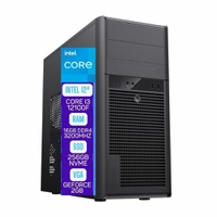 Computador Skill Pro Intel 12a Geração Core I3 12100f, 16GB DDR4, SSD 256GB, Nvidia Geforce GT 610 2GB, Linux - Sp-015