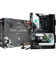 PLACA MAE ASROCK X570 STEEL LEGEND WIFI AX, DDR4, SOCKET AM4, ATX, CHIPSET