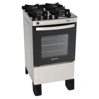 Fogão Atlas 4 Bocas Agile Glass com Vidro Temperado - Inox | R$727