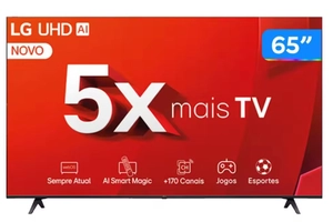 [Magalu] Smart TV 65" 4K LG Ultra HD 65UT8050 com Processador a5 Ger7 AI Alexa/Chromecast