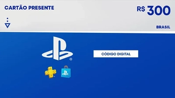 R$300 PlayStation Store - Cartão Presente Digital