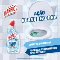 [ 10 Unidades | PRIME | REC | + POR - R$ 6,43 Cada  ] Harpic Cloro Forte - Desinfetante Líquido, 500ml