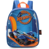 Mochila Escolar, Infantil, Hot Wheels Petit, P, Azul - Luxcel