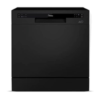 Lava Louças 8 Serviços Preto 220V Midea