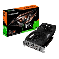 PLACA DE VIDEO GIGABYTE GEFORCE RTX 2060 6GB GDDR6 OC 192-BIT, GV-N2060OC-6GD | R$3100
