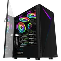 Gabinete Gamer Gamdias Argus E4 Elite, Mid Tower, Vidro Temperado, Black, Com 1 Fan | R$270