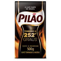 Café Pilão Torrado e Moído 252º Graus Vácuo 500g + Brinde Cápsulas Café Pilão Cafeteria Espresso 5 10un