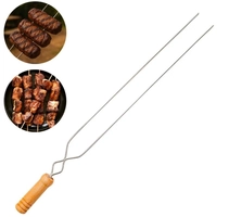 Espeto Duplo Cabo de Madeira