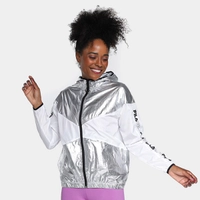 Jaqueta Fila Geo Block c/ Capuz Feminina