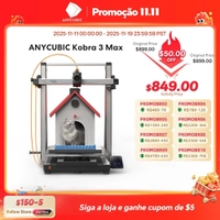Impressora 3D Anycubic Kobra 3 Max 600mm/s