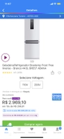 [app+clube da lu] Geladeira Brastemp Frost Free Inverse - R$2.469,10
