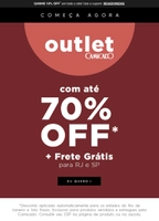 Outlet Camicado: itens com até 70% de desconto