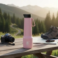 Modus Garrafa Isotérmica 500ml Aço Inox Com Vedação Rosa-claro