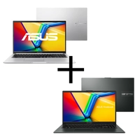 Notebook ASUS Vivobook 15 M1502YA-NJ493 Cool Silver + Notebook ASUS Vivobook Go 15 E1504FA-NJ1364W Mixed Black