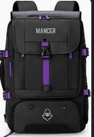 Mochila Mancer Kairos, Preto e Roxo, MCR-KROS-BL01