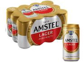 (Add 2un)Cerveja Amstel Lager Puro Malte 12 Unidades Lata