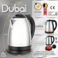 Chaleira Elétrica Inox 1,8 Litros 220V 1.800W