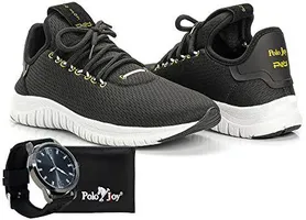 Kit Tênis Masculino Polo Joy Sport Com Carteira E Relógio | R$ 129