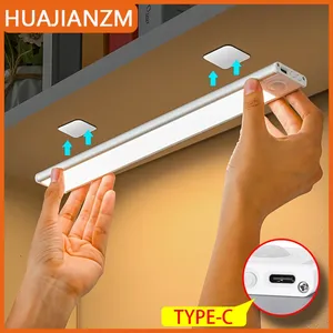 [Do Brasil/App Moedas R$9 ] Luz Noturna LED com Sensor de Movimento – Recarregável USB, Sem Fio, 3 Cores em 1