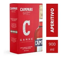 Kit Bitter Campari Com Copo 900ml