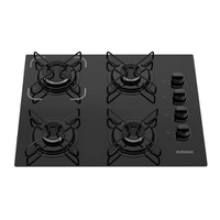 Cooktop Itatiaia Essencial 4 Bocas Vidro Preto Bivolt 
