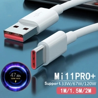 Cabo carregador USB tipo C 6a, 120w, para xiaomi civi 11t pro nota redmi 11