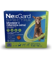 [REC] NexGard Spectra Antipulgas e Carrapatos e Vermífugo para Cães 7,6-15kg - 3 tabletes