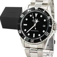 Relógio Masculino Champion Prata Aço Mostrador Preto Original Resistente à Água