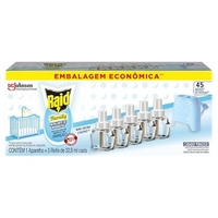 [REC/+POR- R$ 38,62] Raid Repelente Elétrico + 5 Refis 45 Noites