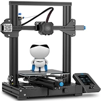 Impressora oficial Creality Ender 3 V2 3D com projeto de estrutura integrada atualizado com placa-mãe