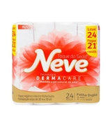 [R$ 15 de volta] Papel Higiênico Folha Dupla Neve - 24 Rolos 30m | R$ 30
