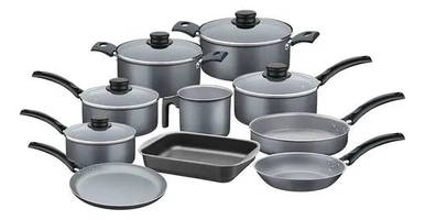 Jogo de Panelas Antiaderente 10 Peças Grafite