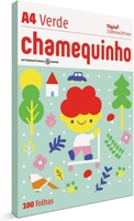 Papel Sulfite, Chamequinho, A4, 75g, Verde, 100 Folhas | R$6