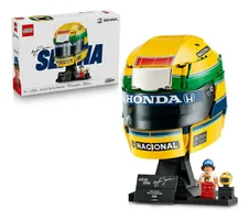 [Pré venda] Capacete Ayrton Senna LEGO F1 com Minifigura