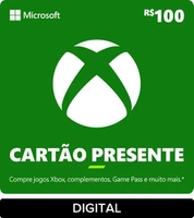 Gift Card Xbox e PC Cartão Presente R$ 100 (Digital) 