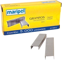 [PRIME] Grampo para Grampeador 26/6 Galvanizado com 5000 Grampos - Maripel | R$5