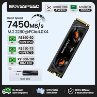[Do Brasil] SSD M.2 NVMe Movespeed, 1TB Gen4, 7450MB/s