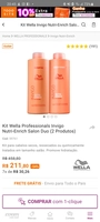 Kit Wella Professionals Invigo Nutri-Enrich Salon Duo (2 Produtos) R$191