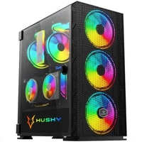 Gabinete Gamer Husky Polar, Mid Tower, ARGB, com FAN, Porta em Vidro Temperado - R$372