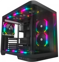 Gabinete Gamer Redragon Wideload Extreme, Mid Tower, RGB, Vidro Curvado Temperado, ATX