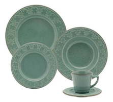 Jogo de Jantar e Chá 20 Peças Mendi Verde