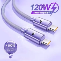 [Com Taxa] Cabo USB-C 120W Super Rápido iPhone/Samsung