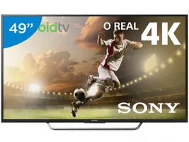Smart TV LED 49” Sony 4K/Ultra HD KD-49X705E - 3 HDMI 2 USB - R$ 2469